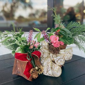Palm frond floral vessel, flower vase, natural vase, flower vessel, floral arranging, palm boot, palm pocket